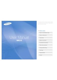 Samsung WB 210 manual. Camera Instructions.