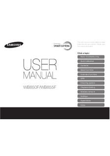 Samsung WB 850 F manual. Camera Instructions.