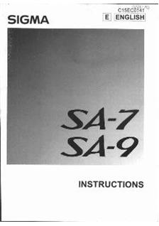 Sigma SA 7 manual. Camera Instructions.