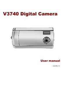 Vivitar ViviCam V 3740 manual. Camera Instructions.