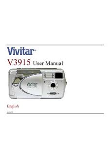 Vivitar ViviCam V 3915 manual. Camera Instructions.
