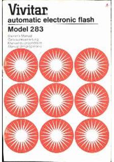 Vivitar 283 manual. Camera Instructions.