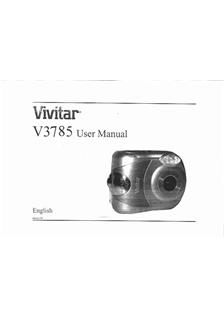 Vivitar ViviCam V 3785 manual. Camera Instructions.