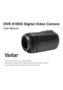 Vivitar DVR 910 HD manual. Camera Instructions.