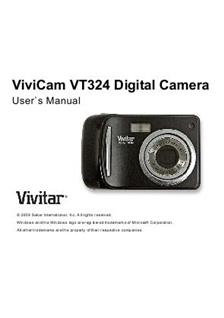 Vivitar ViviCam VT 324 manual. Camera Instructions.