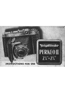 Voigtlander Perkeo 2 manual. Camera Instructions.
