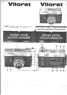 Voigtlander Vitoret manual. Camera Instructions.
