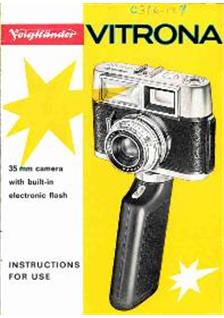 Voigtlander Vitrona manual. Camera Instructions.