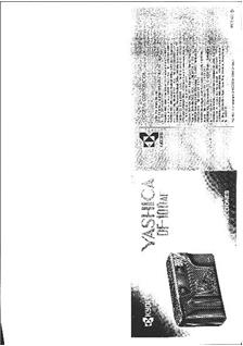 Yashica Df 100 Af Printed Manual