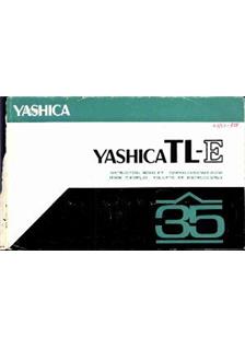 Yashica TL E manual. Camera Instructions.
