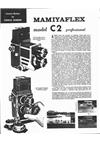 Mamiya C 2 manual. Camera Instructions.