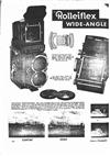 Rollei Wideangle-Rolleiflex manual. Camera Instructions.