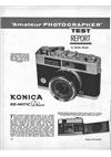Konica EE matic manual. Camera Instructions.