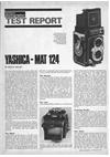 Yashica Yashicamat 124 manual. Camera Instructions.