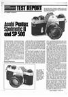 Pentax Spotmatic SP 2 manual. Camera Instructions.