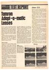Tamron 85-205/3.5 manual. Camera Instructions.