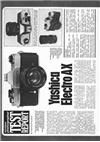 Yashica Electro AX manual. Camera Instructions.