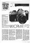 Nikon Nikkormat FT 2 manual. Camera Instructions.