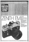 Zenith EM manual. Camera Instructions.