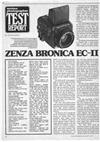 Bronica EC manual. Camera Instructions.