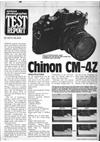 Chinon CM 4 s manual. Camera Instructions.
