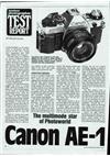 Canon AE 1 Program manual. Camera Instructions.