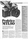 Praktica (VEB) MTL 50 manual. Camera Instructions.