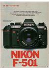 Nikon F 501 manual. Camera Instructions.