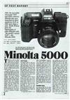Minolta 5000 AF manual. Camera Instructions.