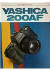 Yashica 200 AF manual. Camera Instructions.