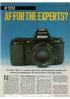 Nikon F 801 manual. Camera Instructions.