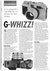 Contax G 1 manual. Camera Instructions.