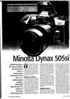 Minolta Dynax 505 si manual. Camera Instructions.