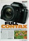 Contax N 1 manual. Camera Instructions.