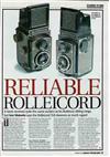 Rollei Rolleicord manual. Camera Instructions.