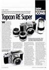 Topcon RE 2 manual. Camera Instructions.