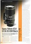 Sigma 150/2.8 manual. Camera Instructions.