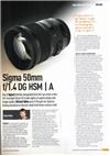 Sigma 50/1.4 manual. Camera Instructions.