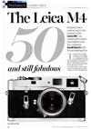 Leica M 4 manual. Camera Instructions.
