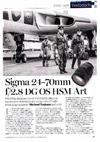 Sigma 24-70/2.8 manual. Camera Instructions.