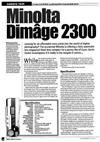 Minolta Dimage 2300 manual. Camera Instructions.