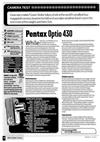 Pentax Optio 430 manual. Camera Instructions.