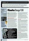 Minolta Dimage F 100 manual. Camera Instructions.