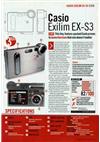 Casio Exilim EX S 3 manual. Camera Instructions.