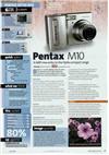 Pentax Optio M10 manual. Camera Instructions.