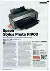 Epson R 1900 Stylus Photo manual. Camera Instructions.