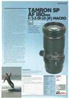 Tamron 180/3.5 manual. Camera Instructions.