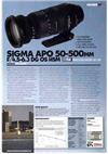 Sigma 50-500/4.5-6.3 manual. Camera Instructions.