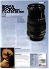 Sigma 50-200/4-5.6 manual. Camera Instructions.