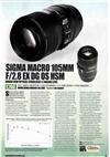 Sigma 105/2.8 manual. Camera Instructions.